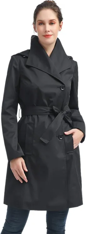 BGSD Women Jessie Waterproof Hooded Trench Coat - Regular & Plus Size