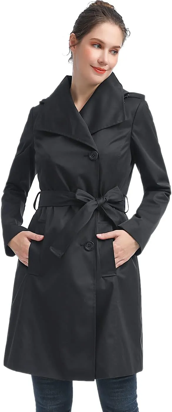 BGSD Women Jessie Waterproof Hooded Trench Coat - Regular & Plus Size