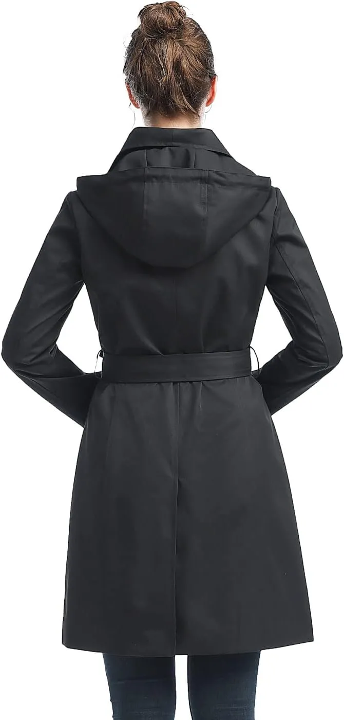 BGSD Women Jessie Waterproof Hooded Trench Coat - Regular & Plus Size