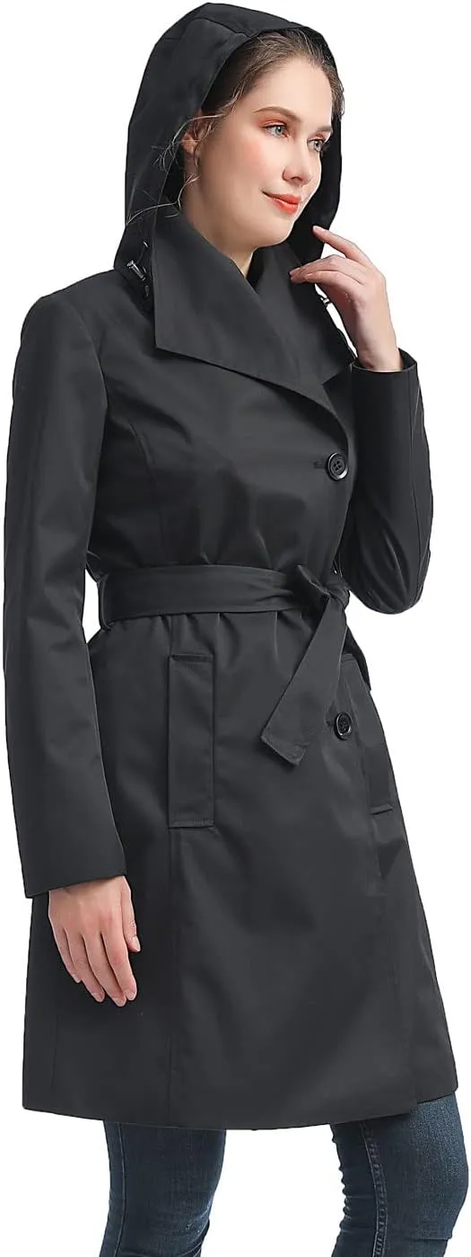 BGSD Women Jessie Waterproof Hooded Trench Coat - Regular & Plus Size