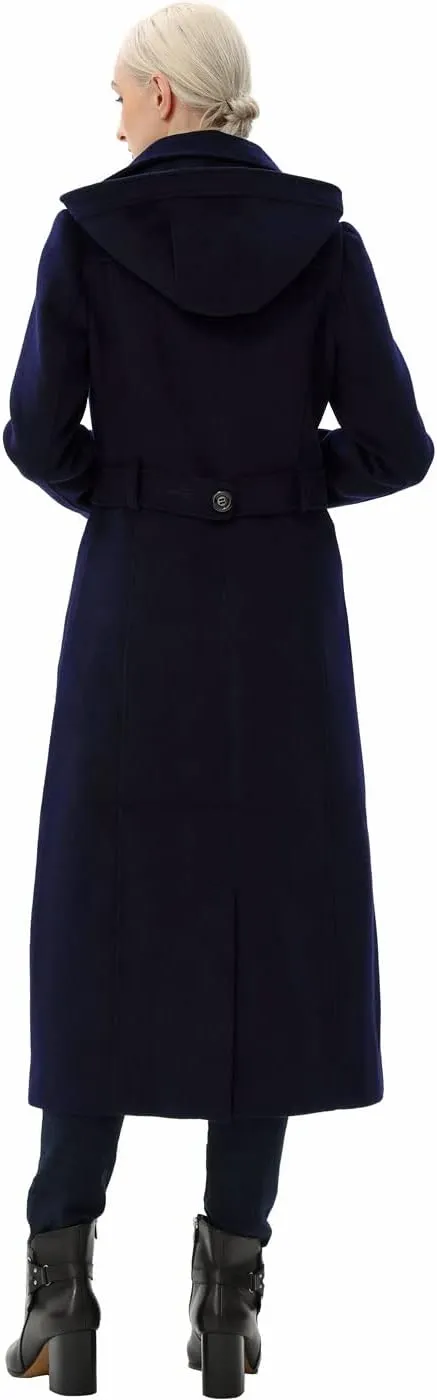 BGSD Women Mariel Wool Blend Hooded Long Walking Coat (Also available in Plus Size and Petite)