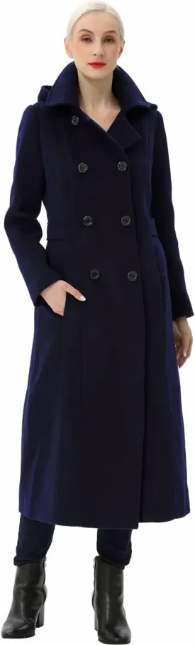 BGSD Women Mariel Wool Blend Hooded Long Walking Coat (Also available in Plus Size and Petite)