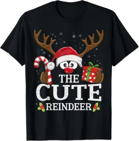 Christmas Matching The Cute Reindeer Family T-Shirt
