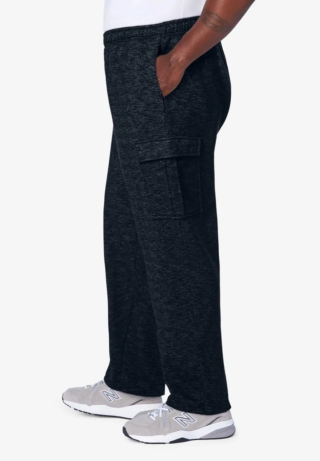 KingSize Men's Big & Tall Fleece Cargo Sweatpants