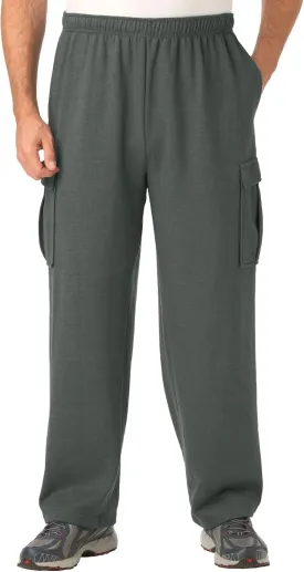 KingSize Men's Big & Tall Fleece Cargo Sweatpants