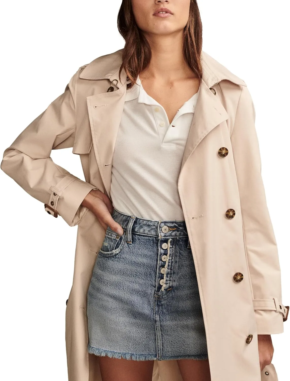 Lucky Brand Women's Denim Mini Skirt