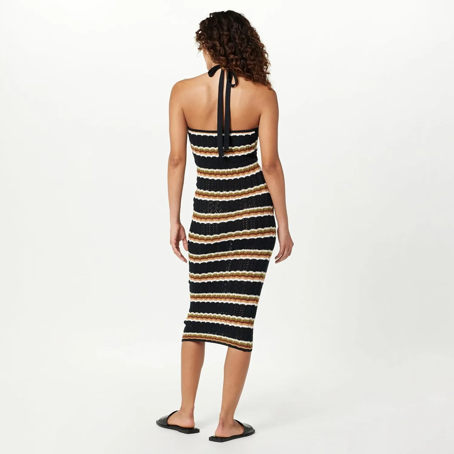 The Drop Women's Jayla Sleeveless Crochet Midi Dress