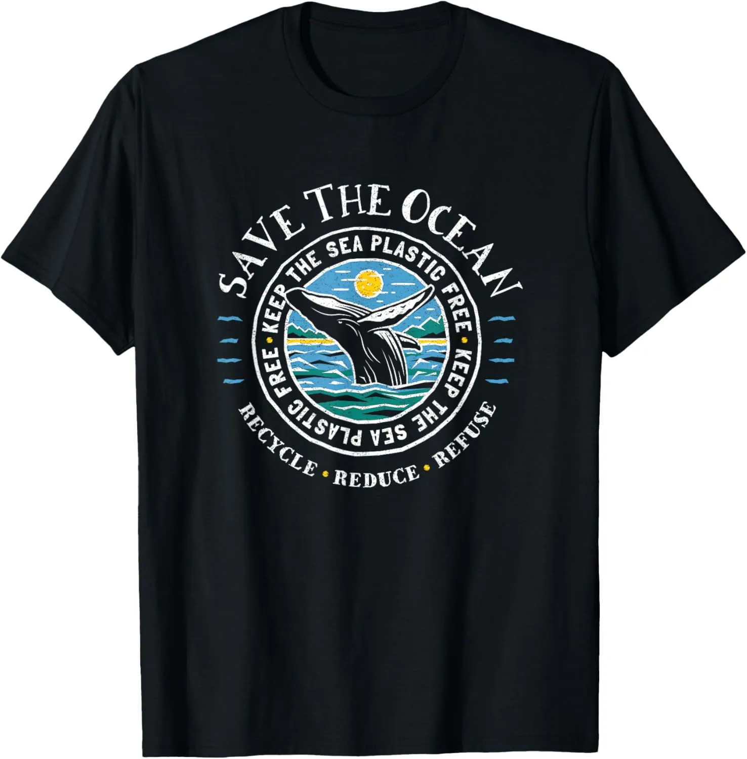 Whale Conservation - Save The Ocean Humpback Whale Lover T-Shirt