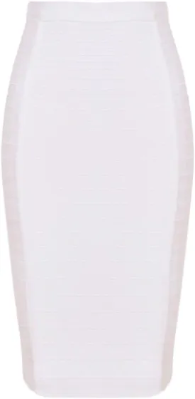 Women's High Waist Elastic Rayon Bandage Pencil Skirt